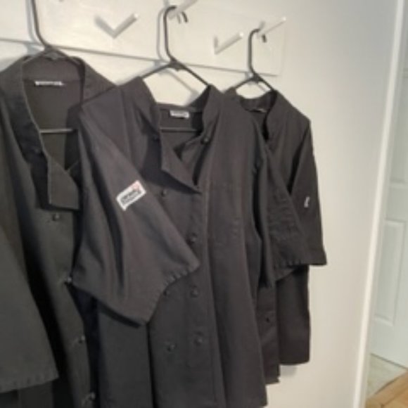 5 Black ChefWear Executive Chef Jackets, Size Men's XL - Picture 2 of 7
